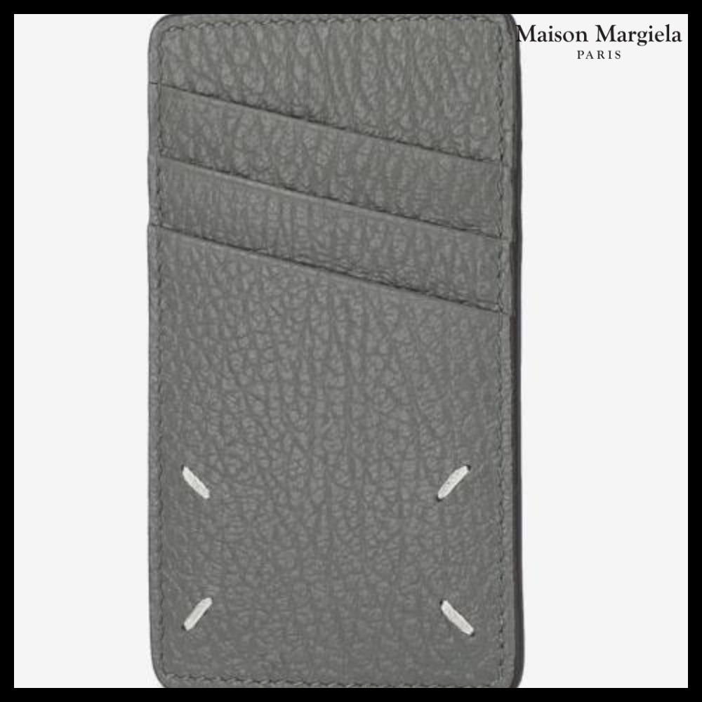 【Maison Margiela】Calendar Logo Vertical Card Holder Grey