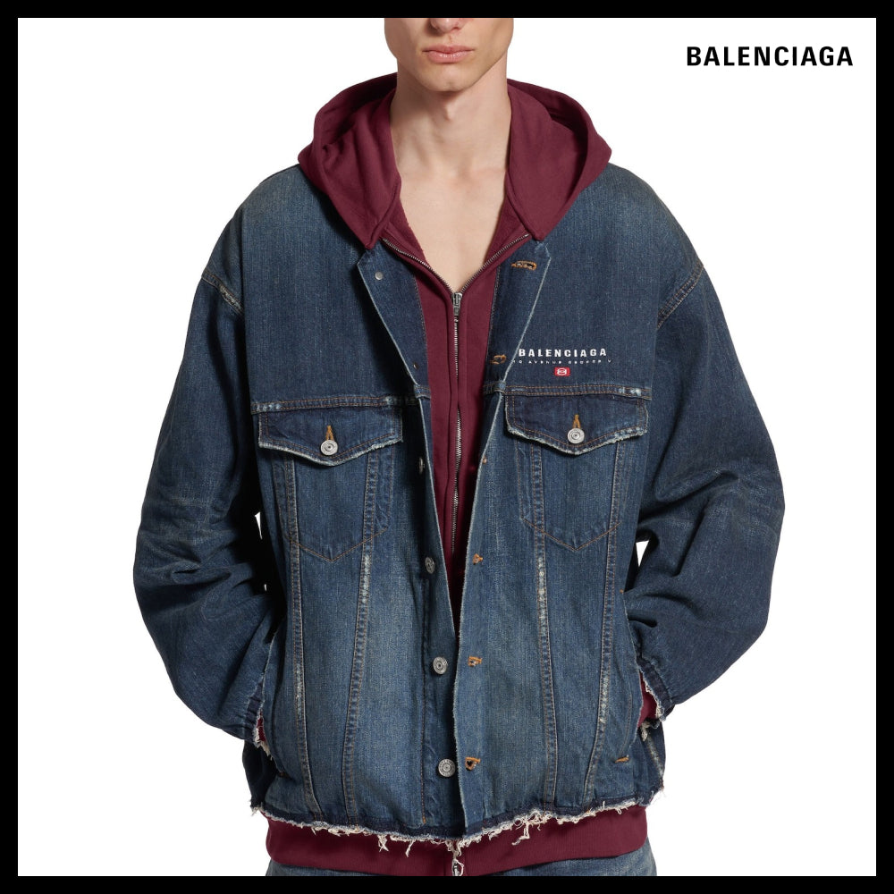 【BALENCIAGA】Patched Denim Jacket
