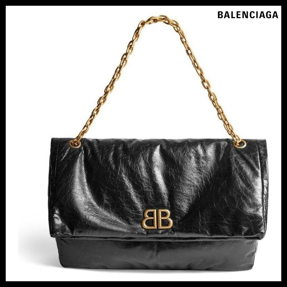 【BALENCIAGA】Monaco L Chain Bag Black