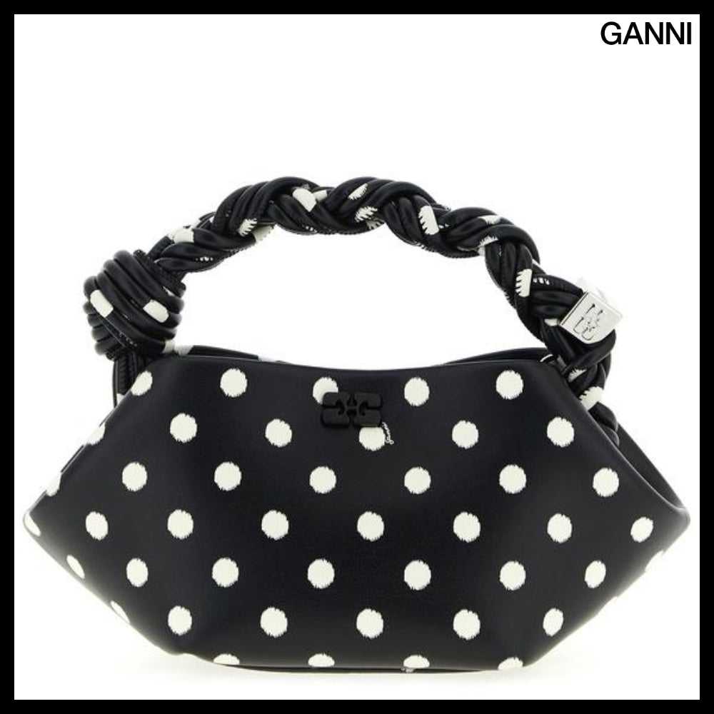 【GANNI】Black Shopper Tote