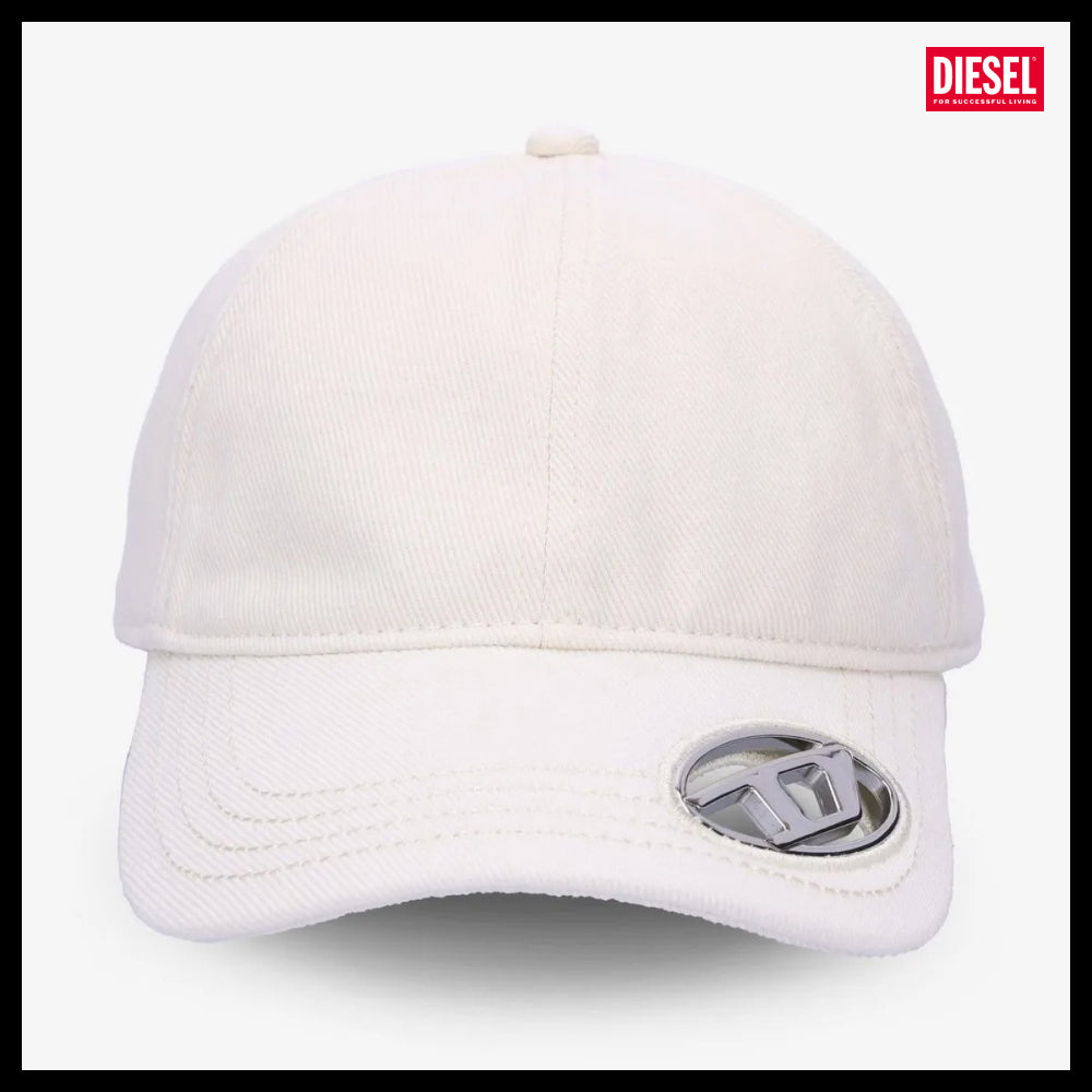 【DIESEL】C Plaque Ball Cap Off White