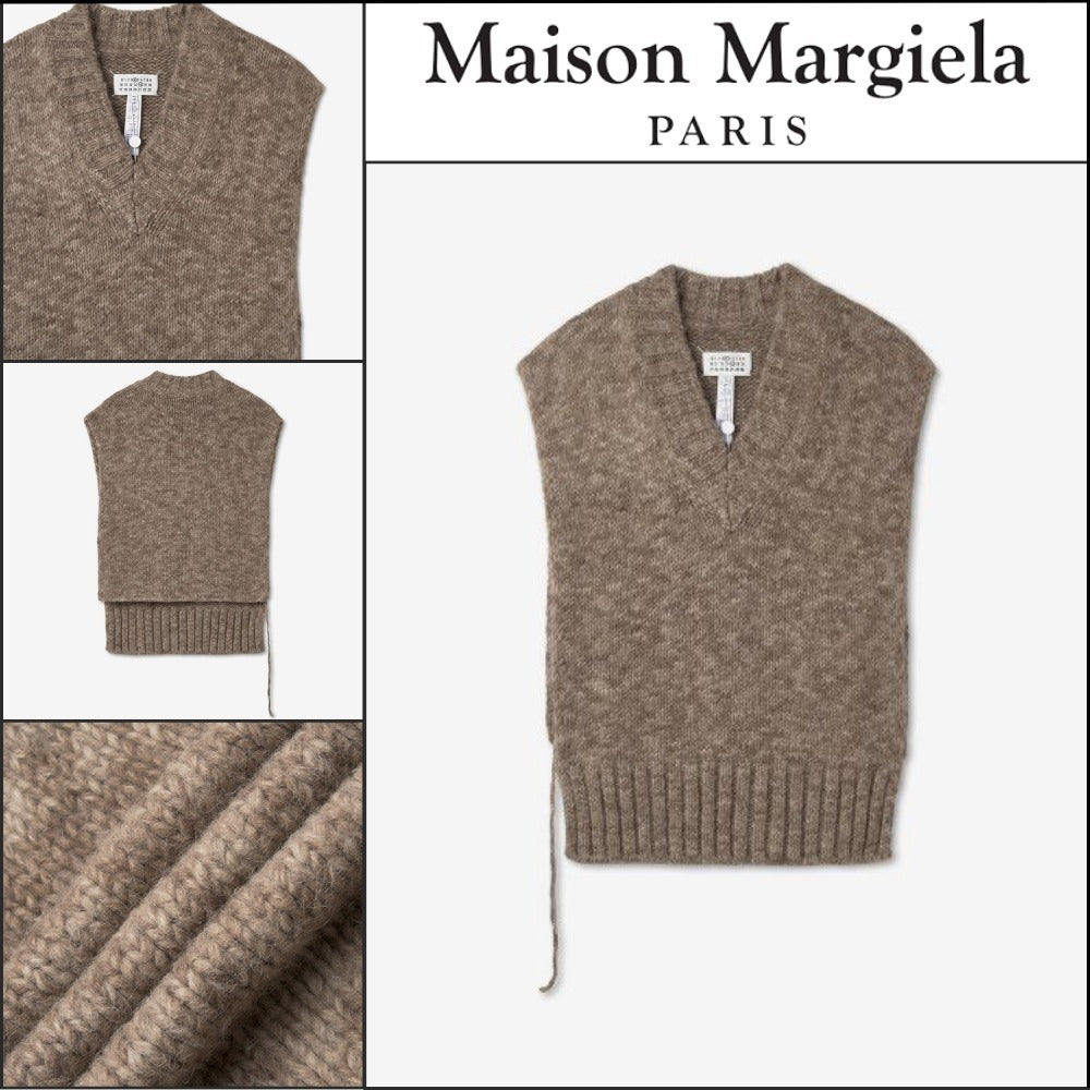 【Maison Margiela】Knit Vest - Brown