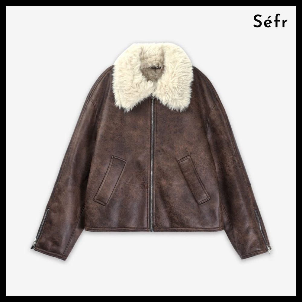 【Sefr】Leather Jacket Brown