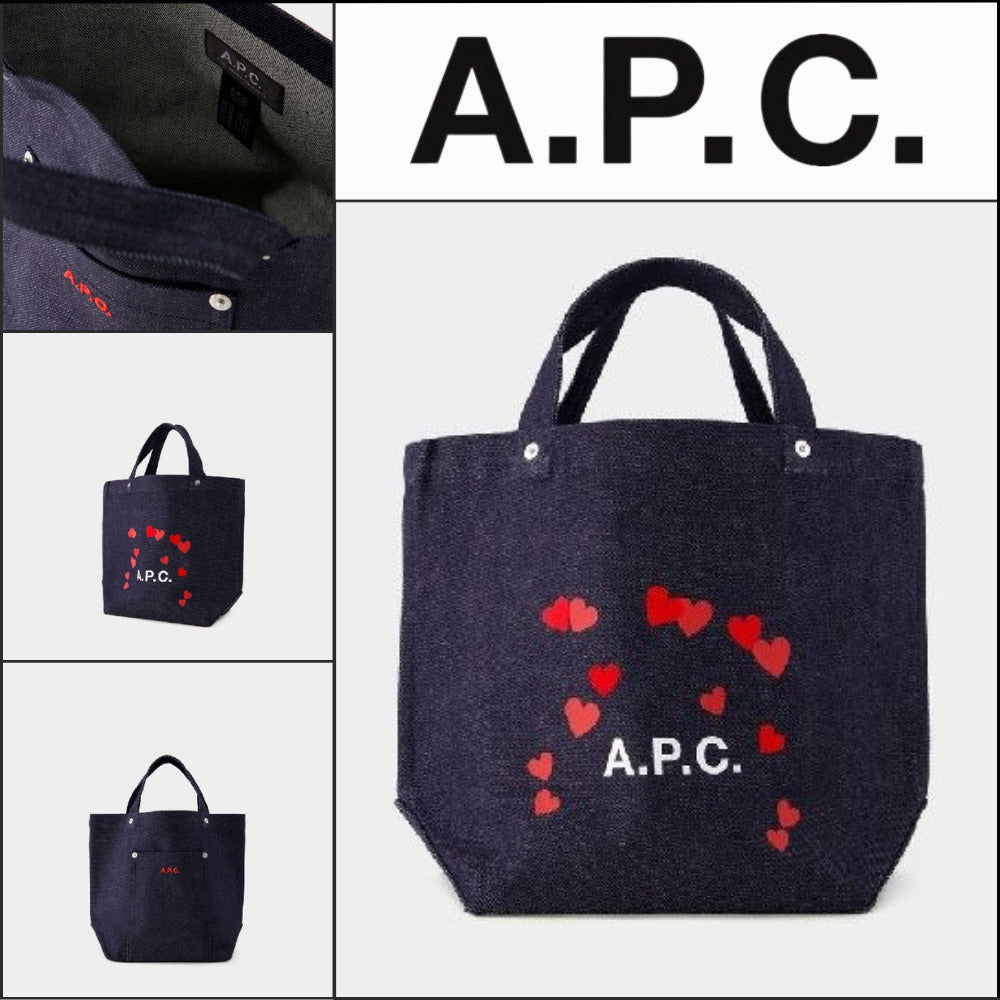 【A.P.C.】Valentine’s Denim Mini Tote Bag mini denim