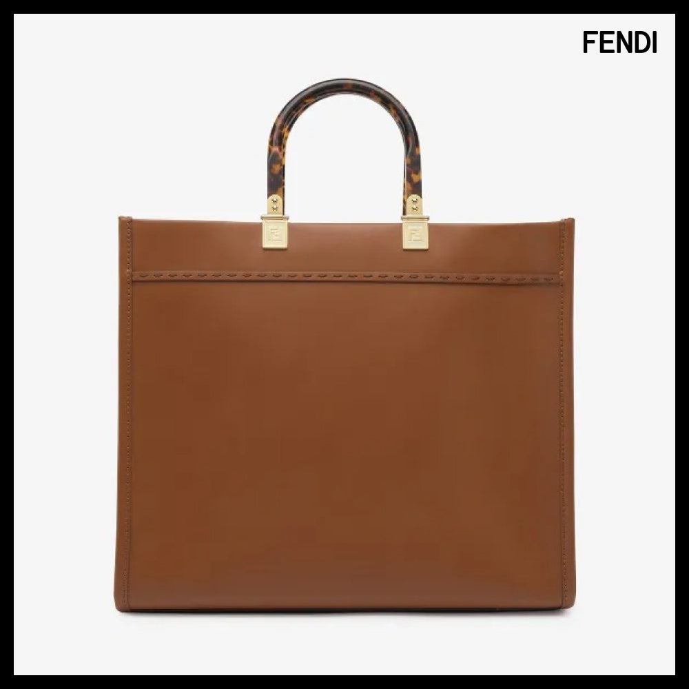 【FENDI】Medium Fendi Sunshine Tote Bag Brown