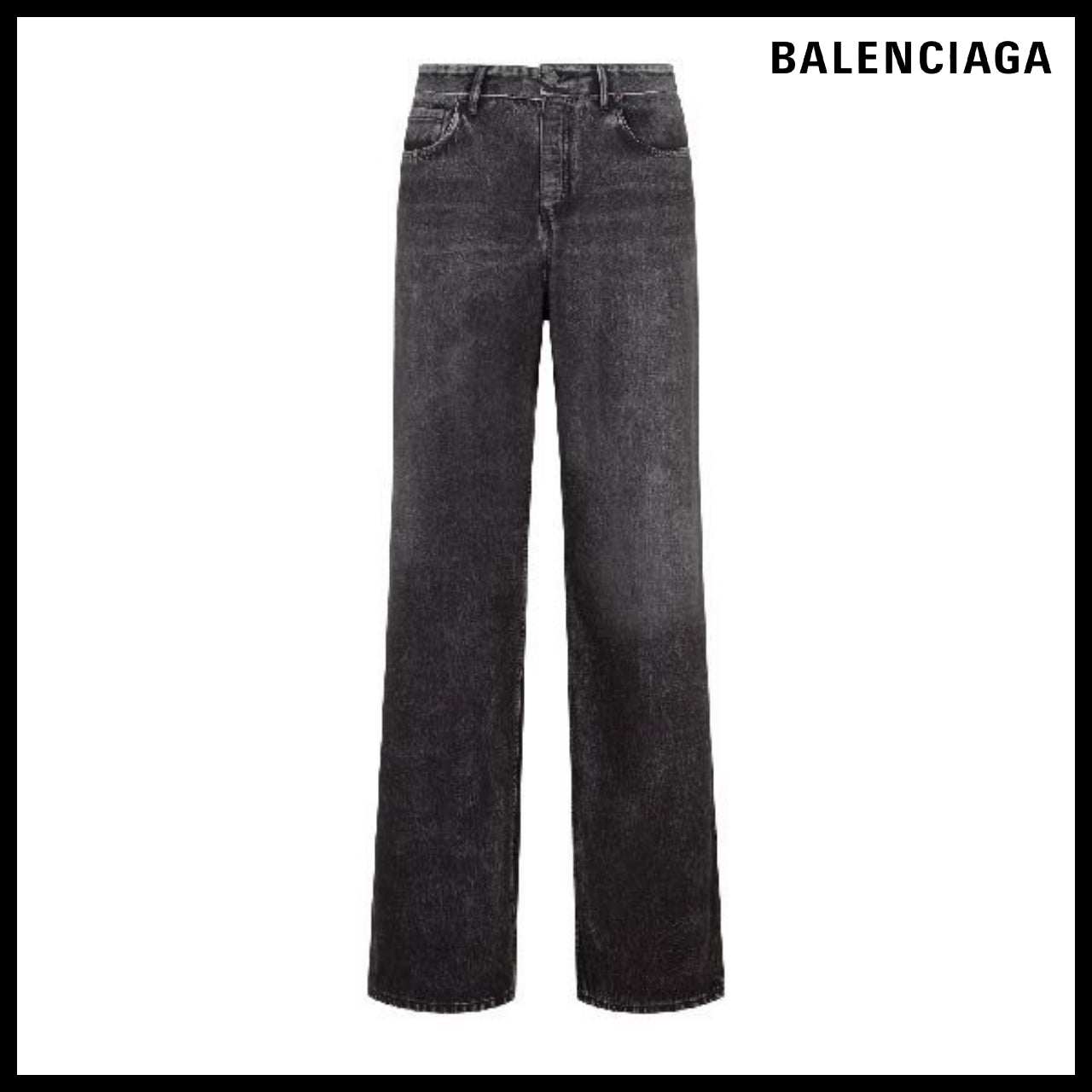 【BALENCIAGA】Denim Trompe L’Oeil Pants