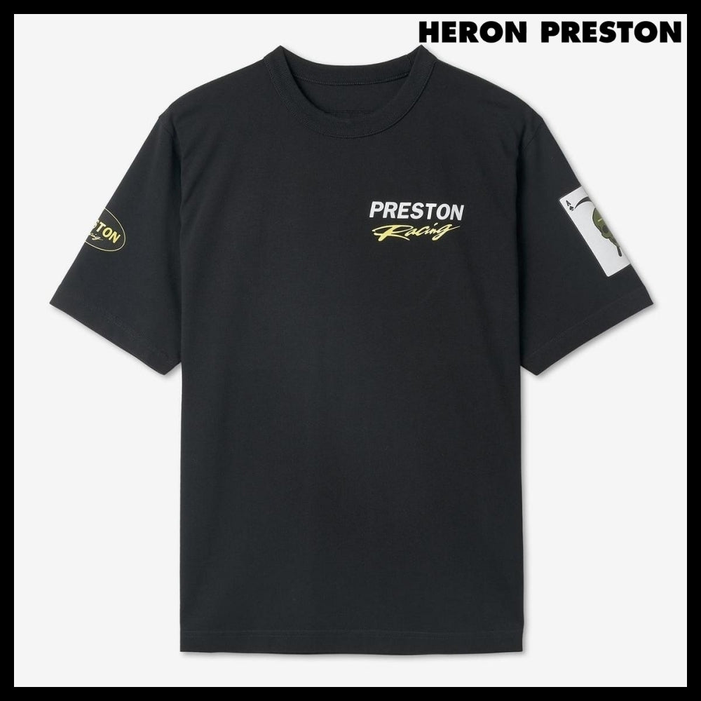 ◆HERON PRESTON◆ Tシャツ T Shirt Black 半袖 ロゴ
