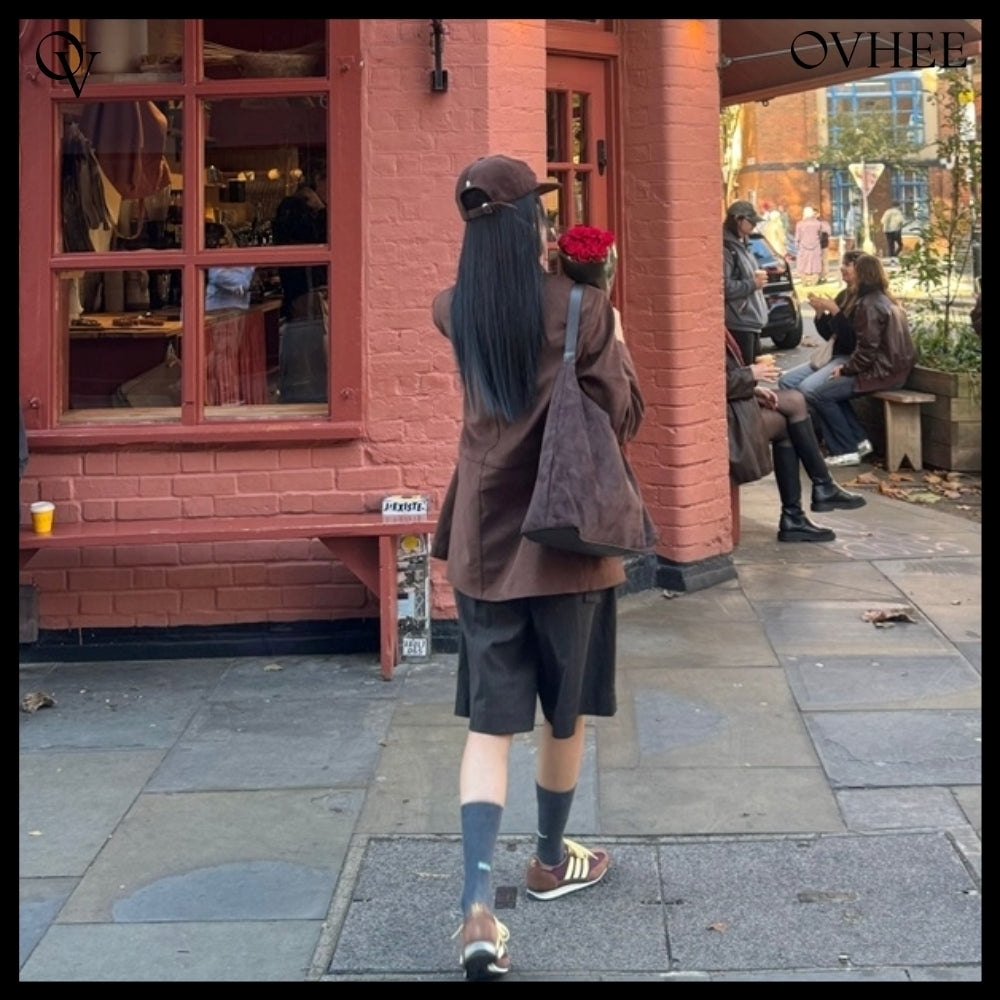 【OVHEE】 FLUME SUEDE HOBO BAG スエードホボバッグです