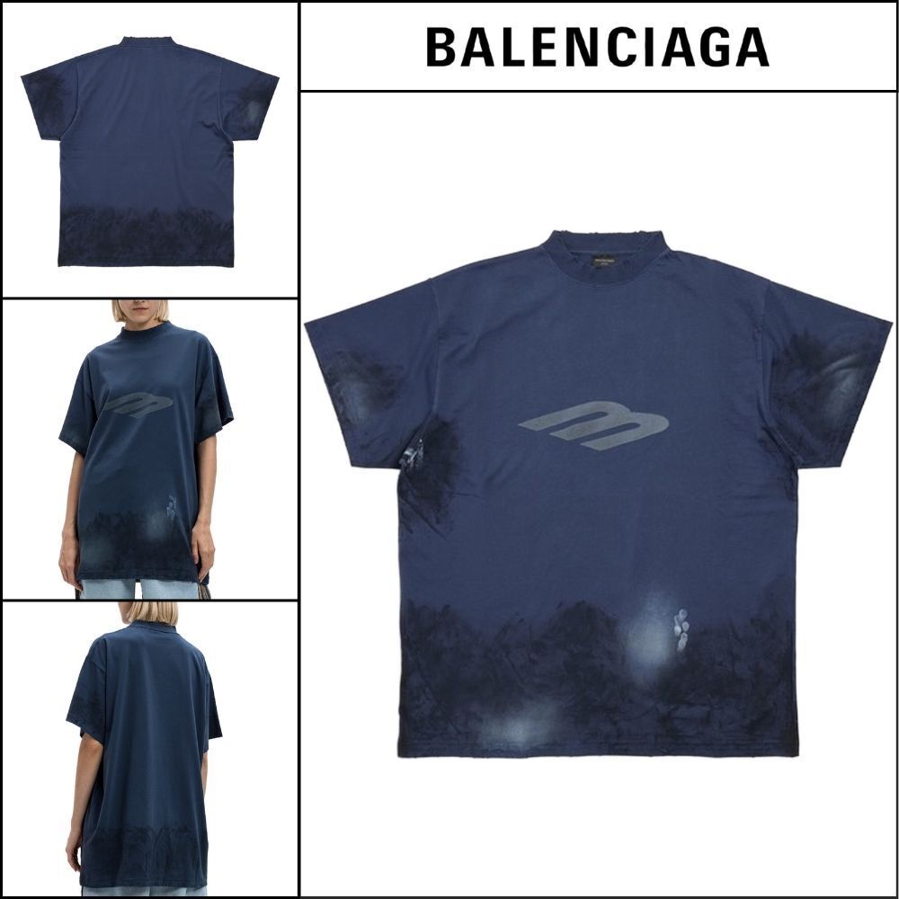 ★BALENCIAGAアウトレット セール ★3B Stencil Oversized Tee