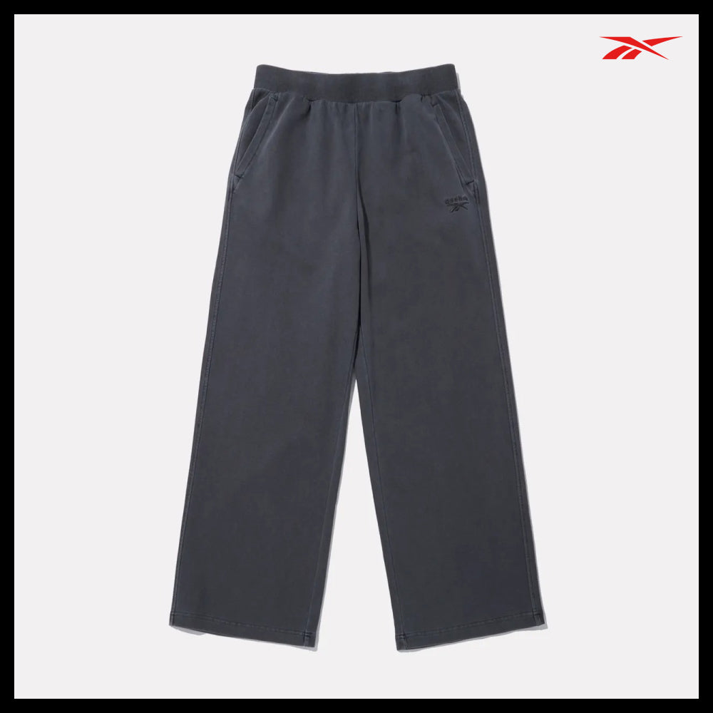 【Reebok】Garment Dyed Relaxed Fit Wide Straight Pants
