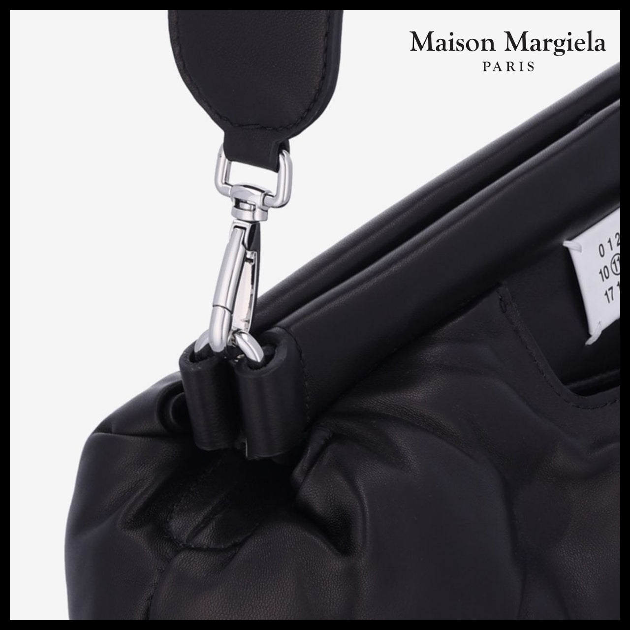 【Maison Margiela】Glam Slam Classic Medium Tote Bag Black