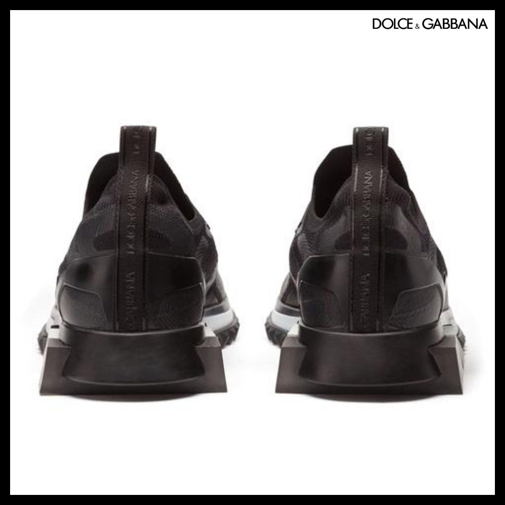 【Dolce & Gabbana】STRETCH MESH SORRENTO SNEAKERS BLACK