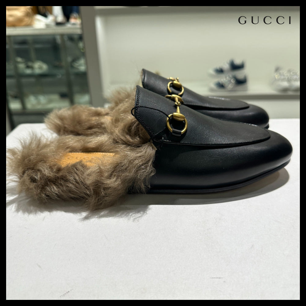 【GUCCI】Princetown Re-Edition Leather Mules Women