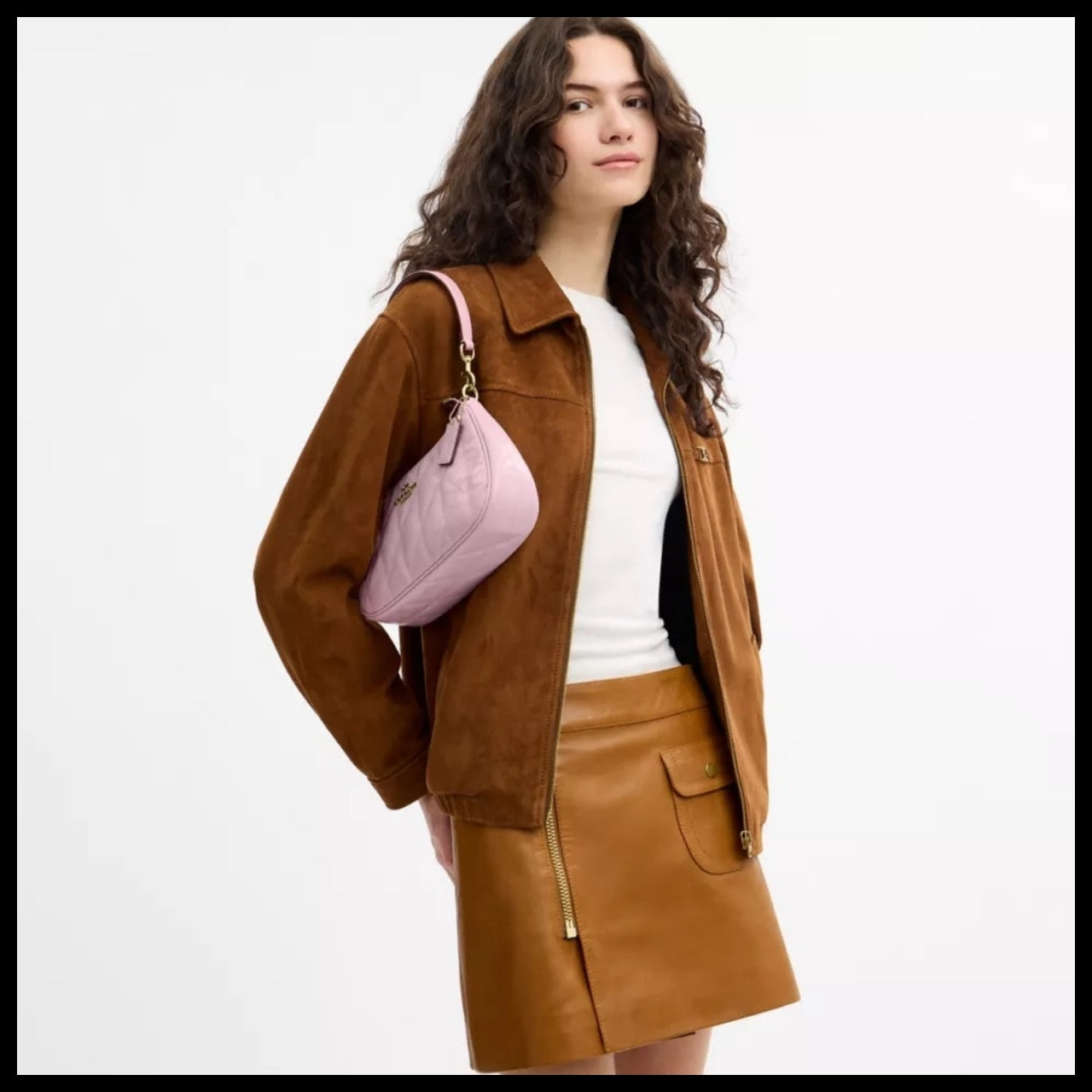 【Coach】Terry Shoulder Bag with Quilting