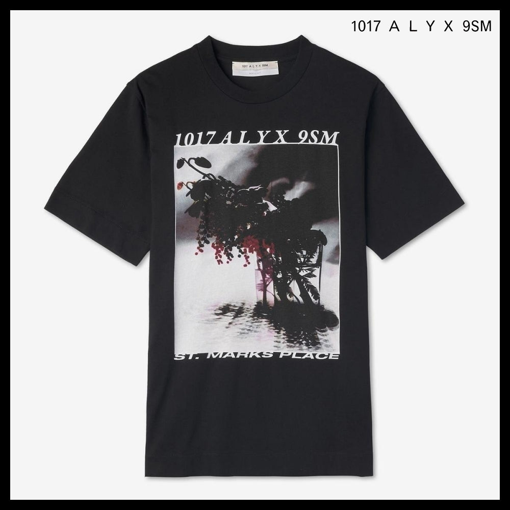 【ALYX】ロゴグラフィック プリント 半袖Tシャツ ブラック