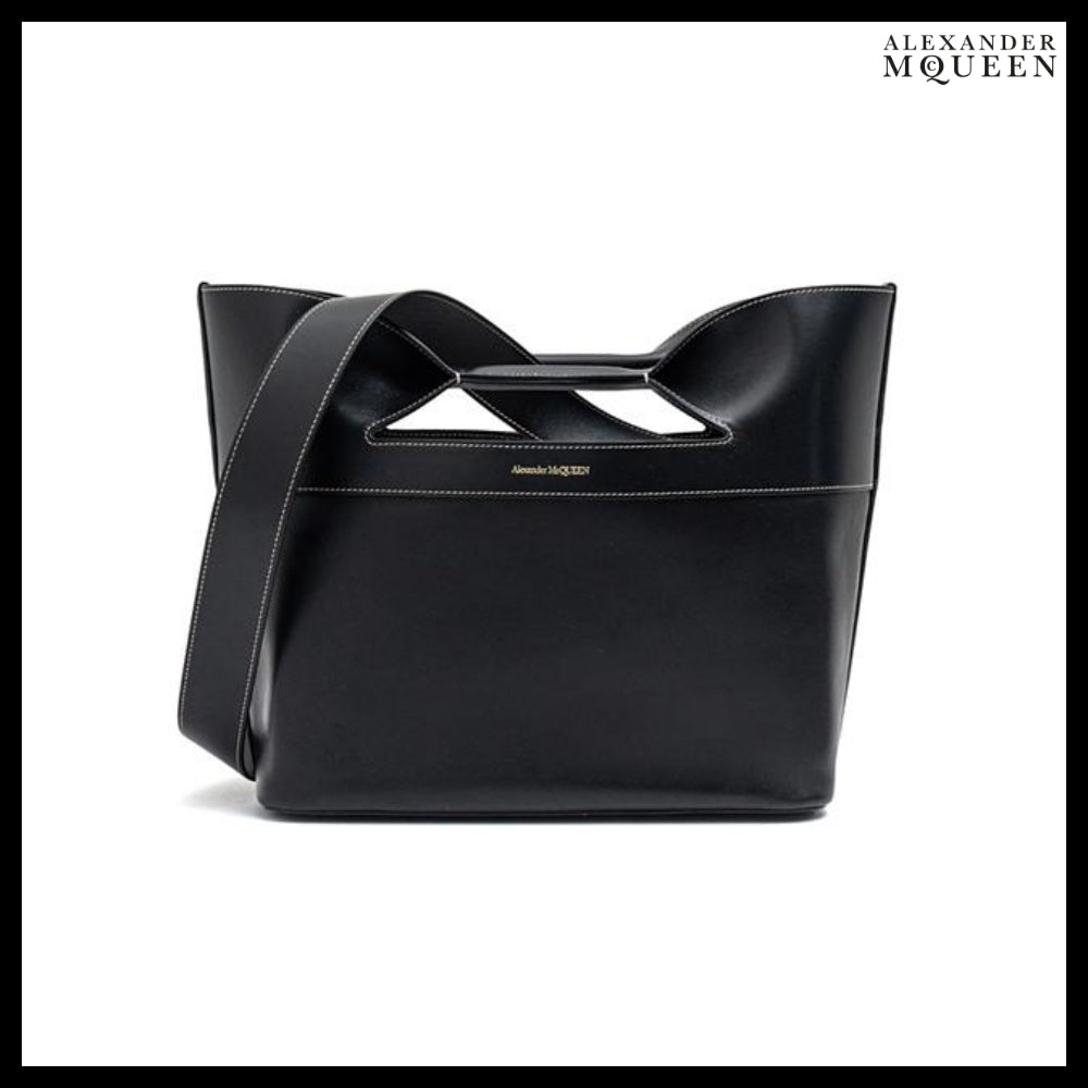 【Alexander Mcqueen】Bow Small Tote Bag Black