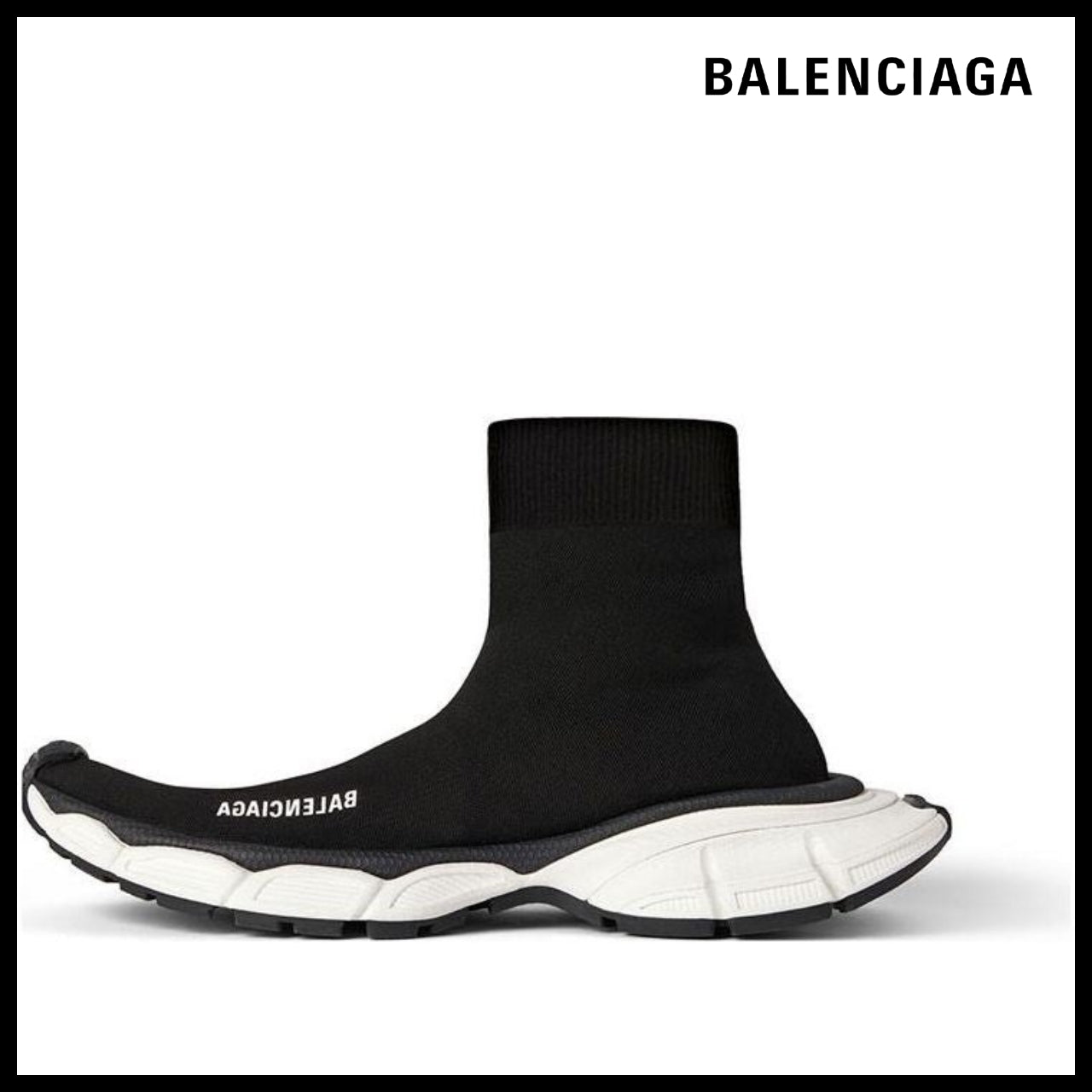 【BALENCIAGA】3XL Sock Sneakers Black Recycled Knit
