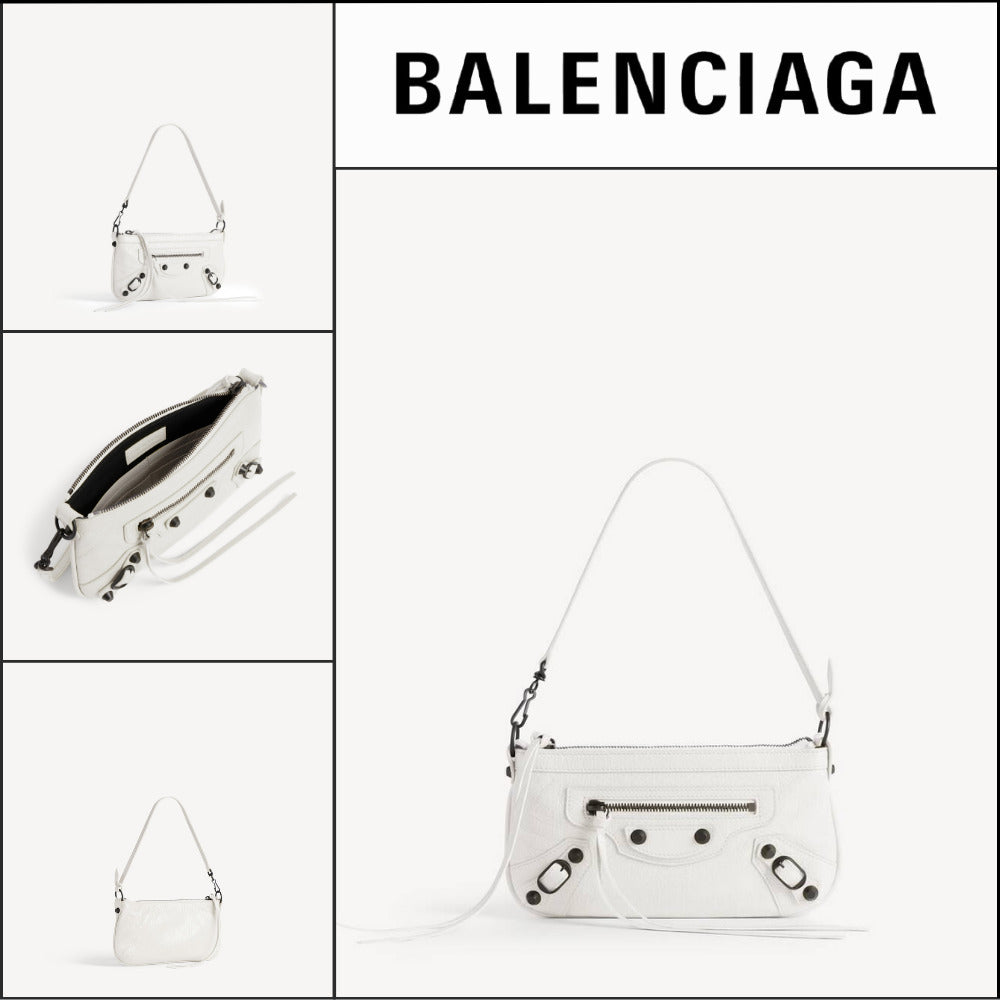 【BALENCIAGA】Le City Strap Pouch Optic White