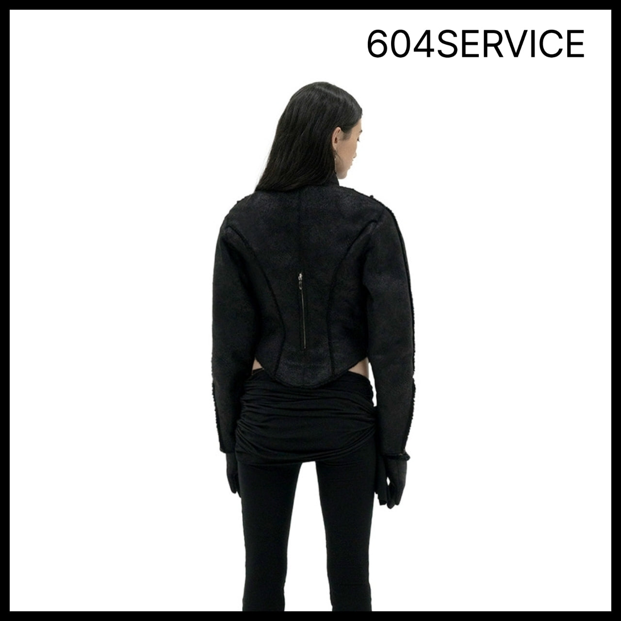 【604service】MOTORCYCLE SHEARLING JACKET