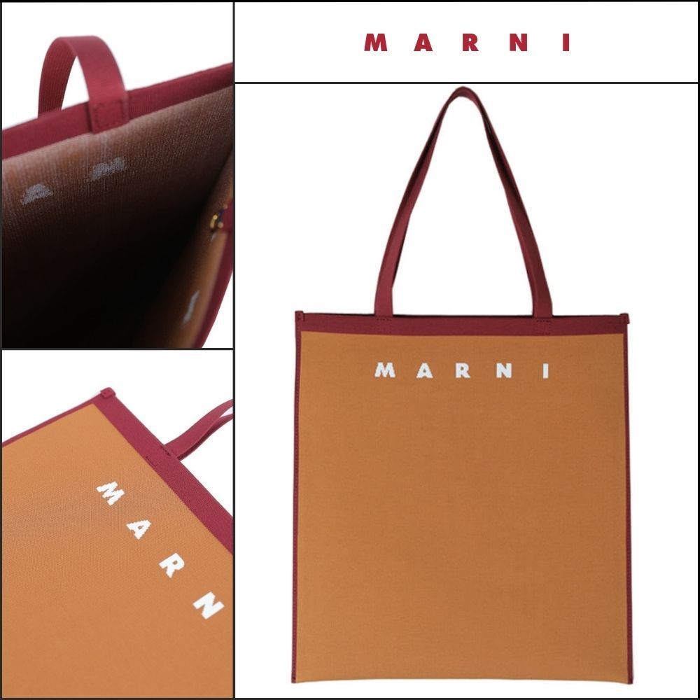 【MARNI】25SS Logo Two-Tone Tote Bag
