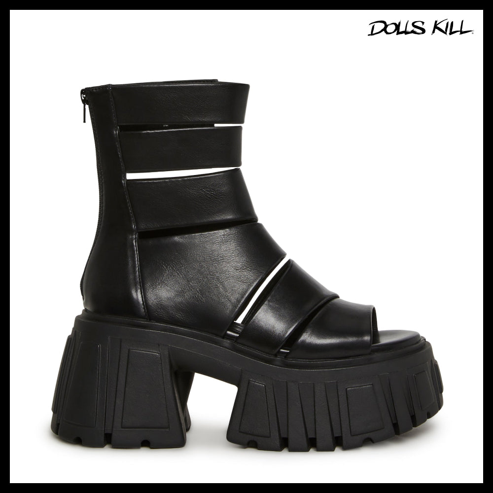 ◆DOLLS KILL◆DARKER WAVS Outro Wrap Sandal