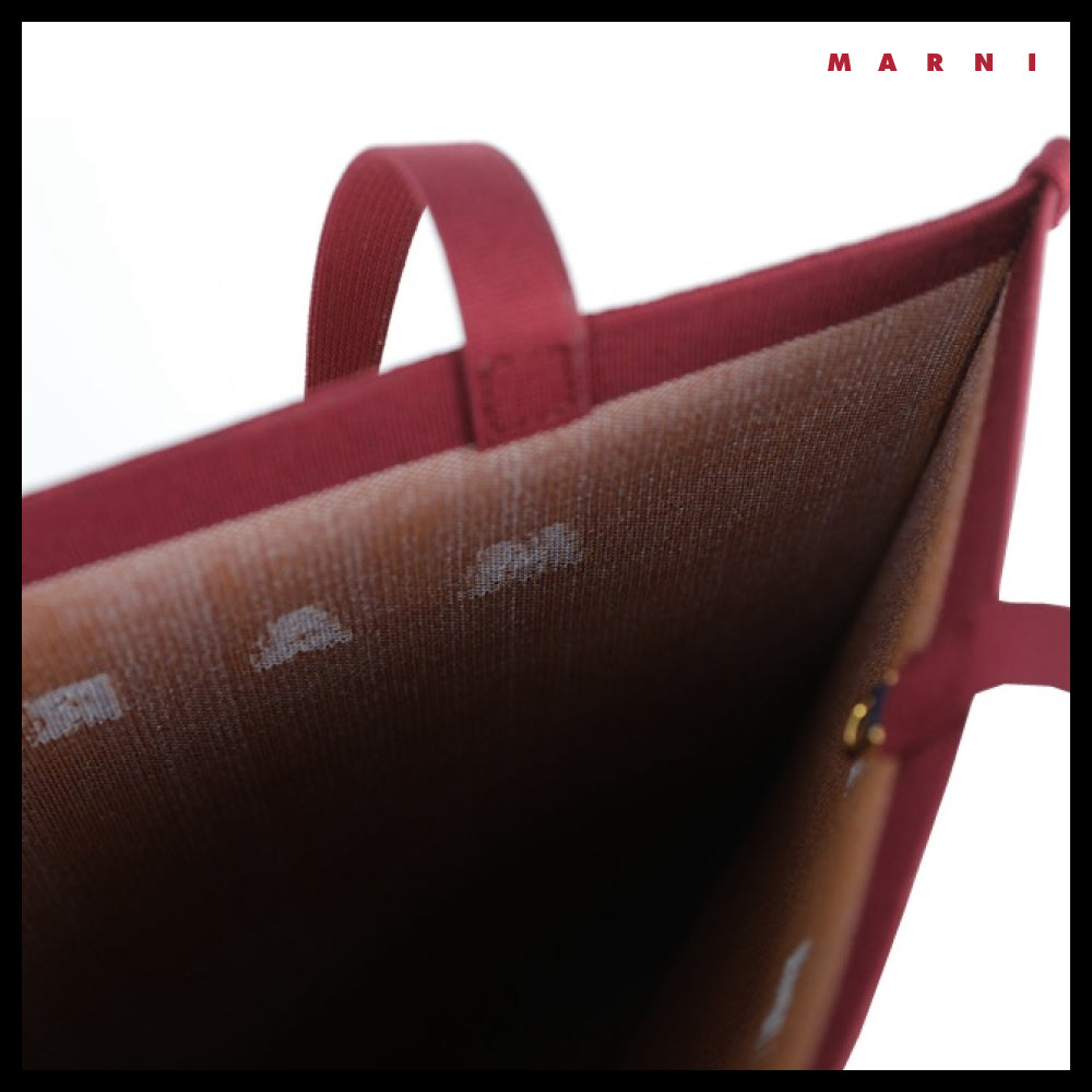 【MARNI】25SS Logo Two-Tone Tote Bag