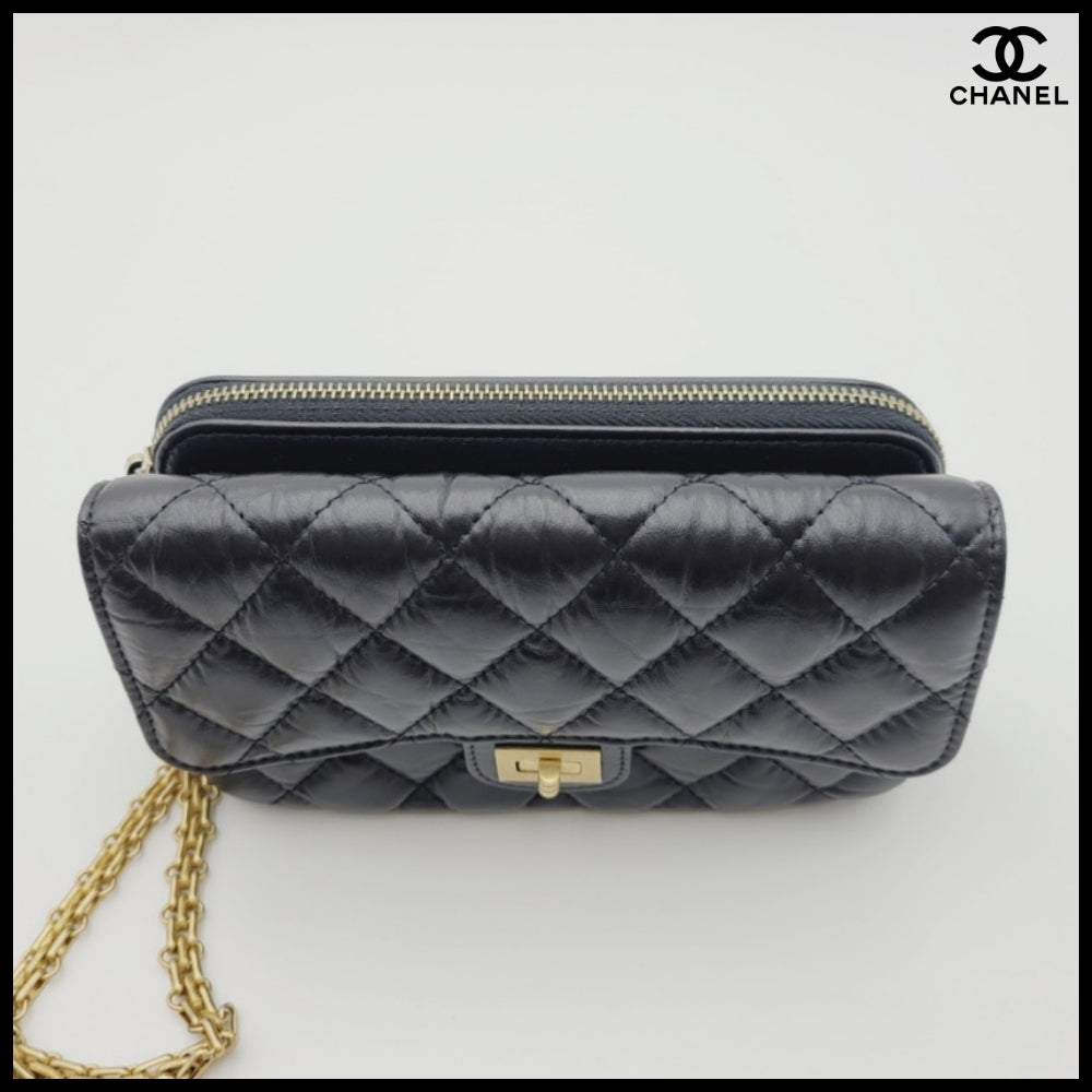 【CHANEL】2.55 Vintage Chain Mini Bag Black