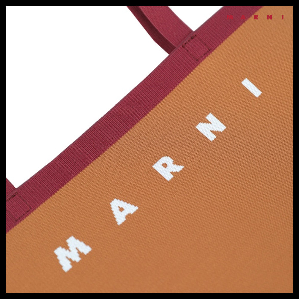 【MARNI】25SS Logo Two-Tone Tote Bag