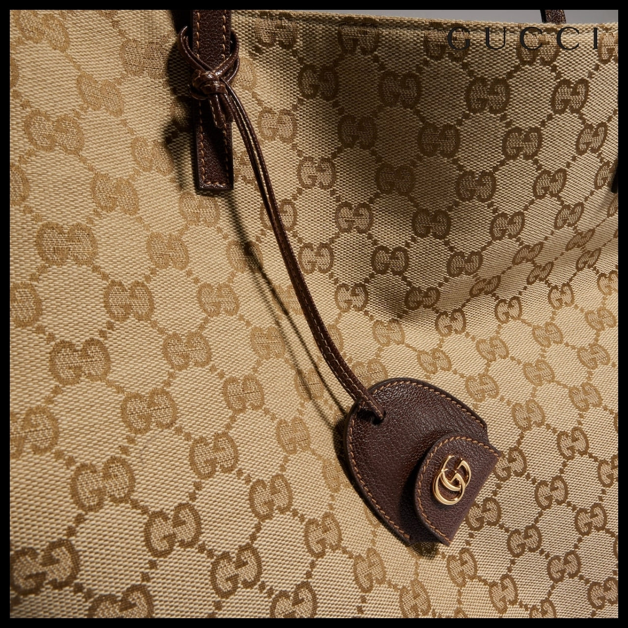 【GUCCI】Charm Large Tote Bag