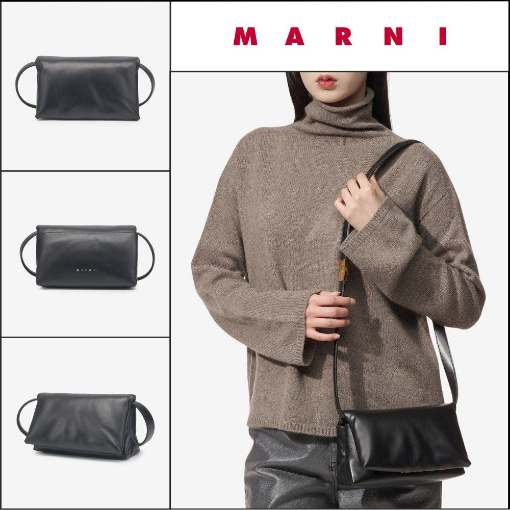 【MARNI】プリズマ スモール ショルダーバッグ - ブラック