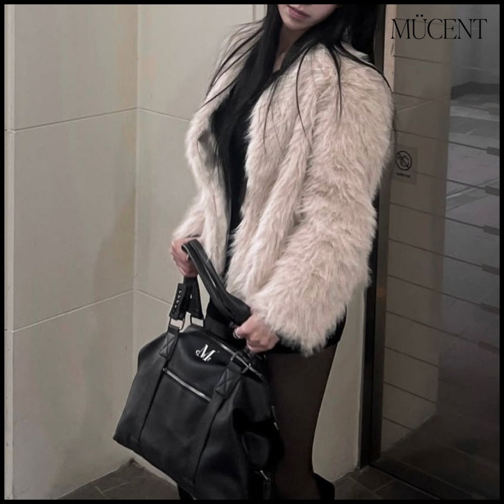 ★MUCENT★PRIME WRINKLE LEATHER TOTE BAG
