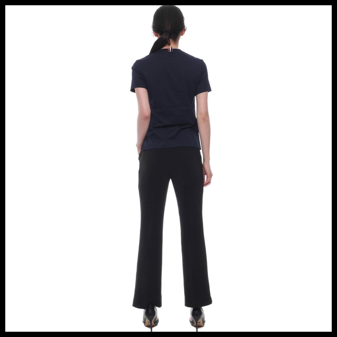 【Thom Browne】Women’s Crew Neck Short Sleeve T-Shirt