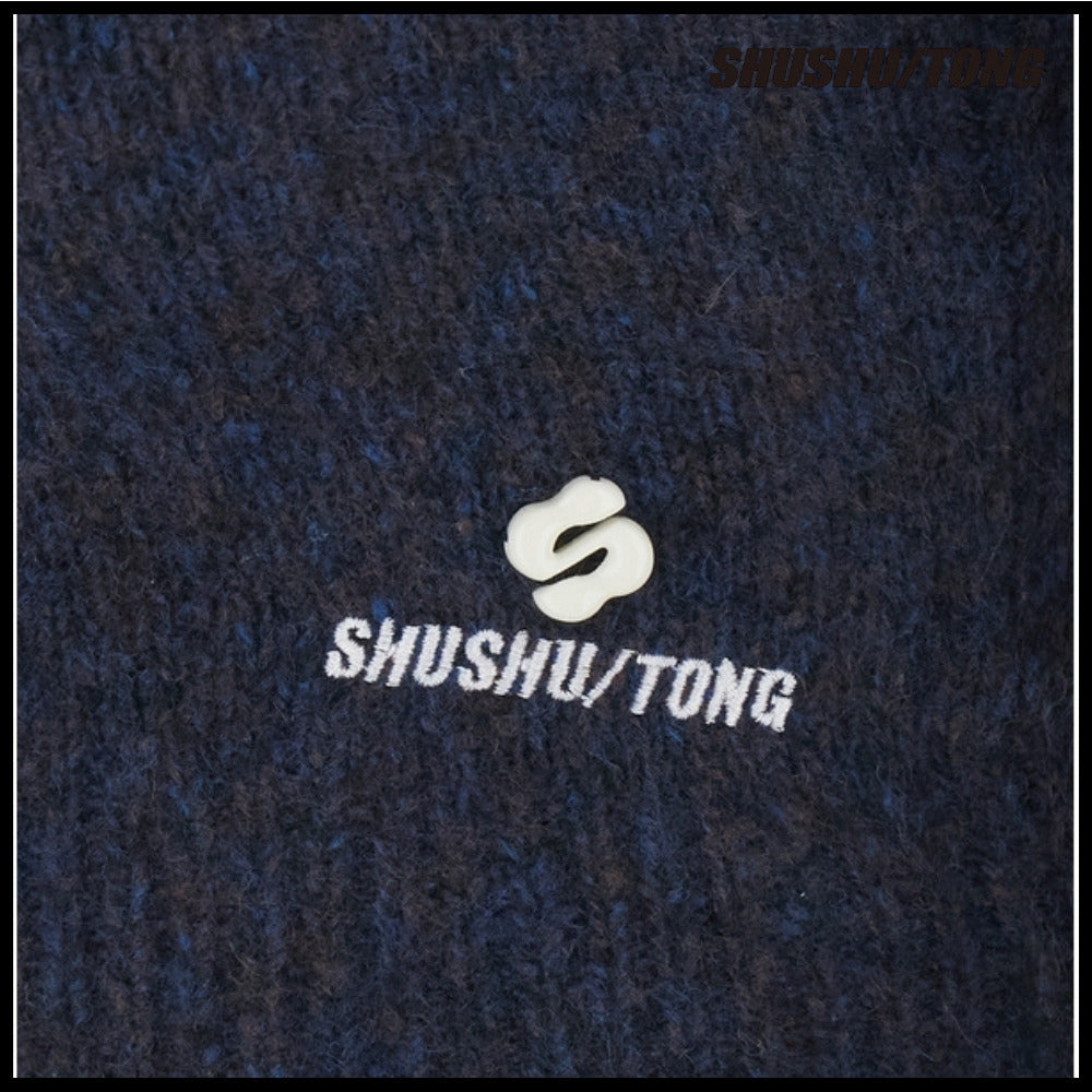 【SHUSHU TONG】Cropped Navy Cardigan