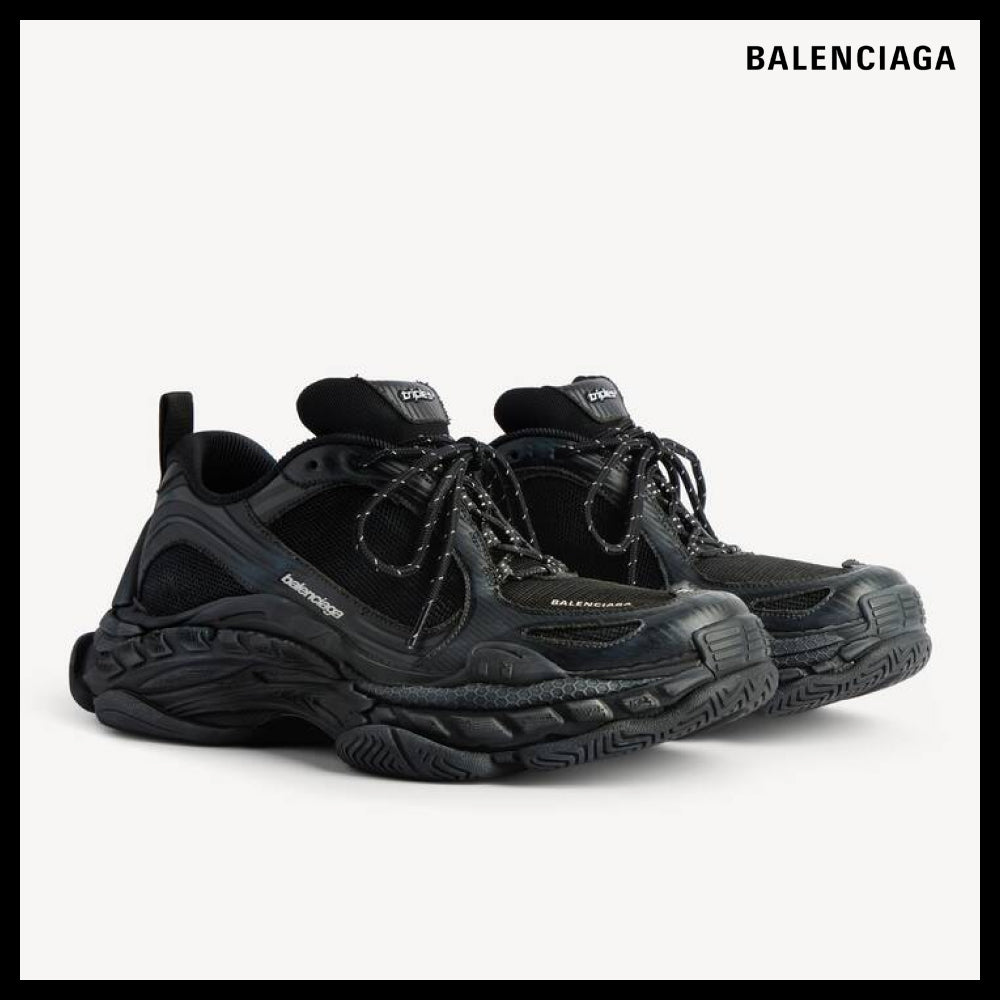 【BALENCIAGA】Triple S2 Sneakers Black Dark Grey