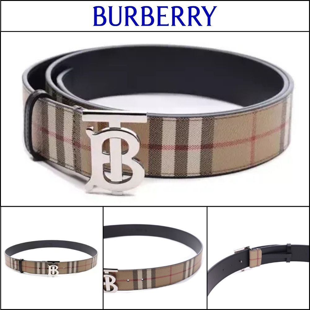 【Burberry】Men’s TB Vintage Check Belt