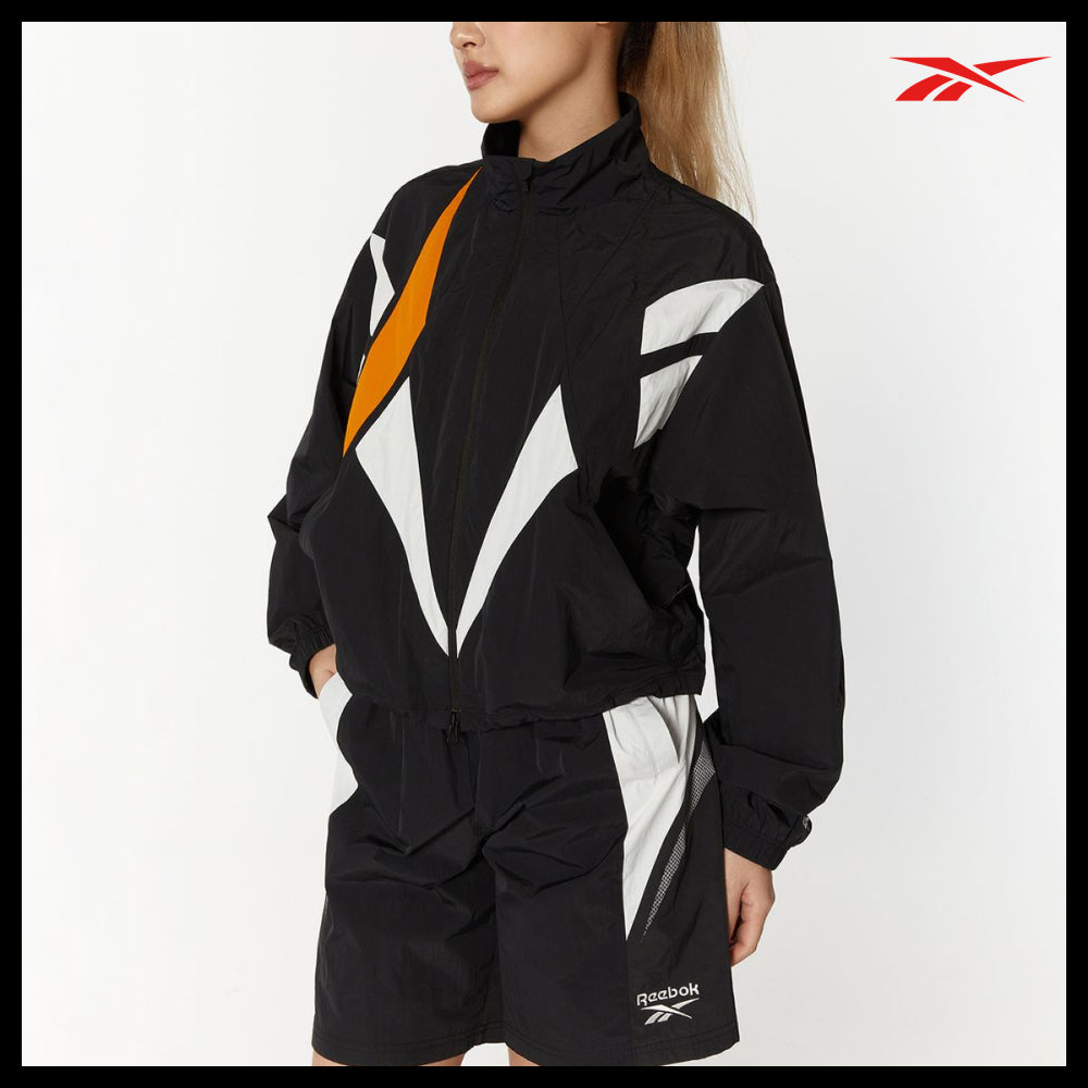 【REEBOK】Vector Flash Crop Windbreaker W Black