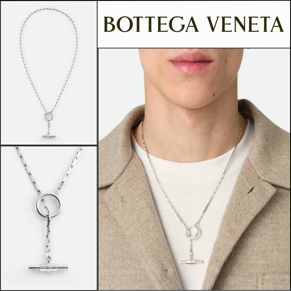 【韓国百貨店 BOTTEGA VENETA】Pen Necklace Silver