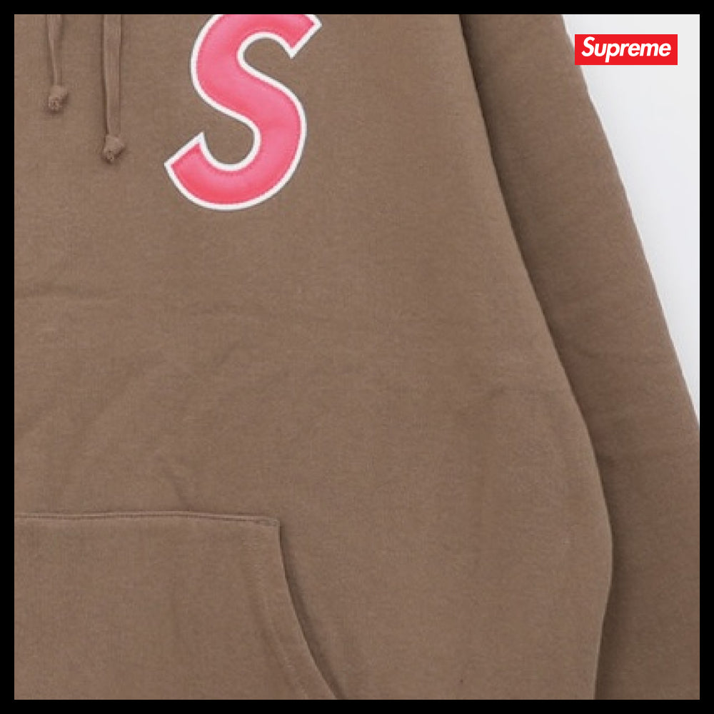 【100%正規品保証 Supreme】S Logo Pocket Sweat Hoodie Dusty