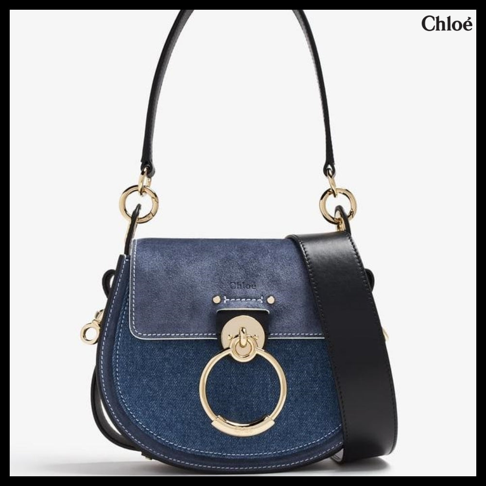 【Chloe】Tess Small Shoulder Bag Denim