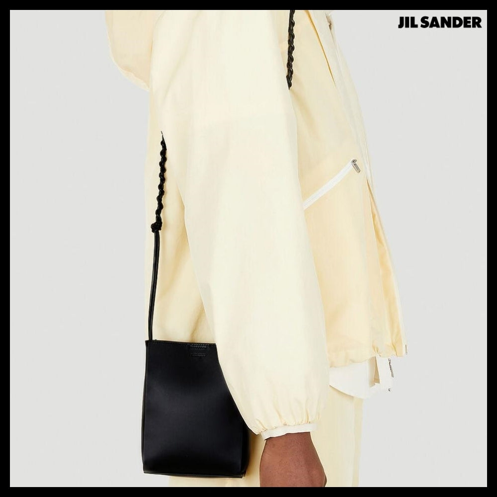 【Jil Sander】Rivets Tangled Small Crossbody Bag Black