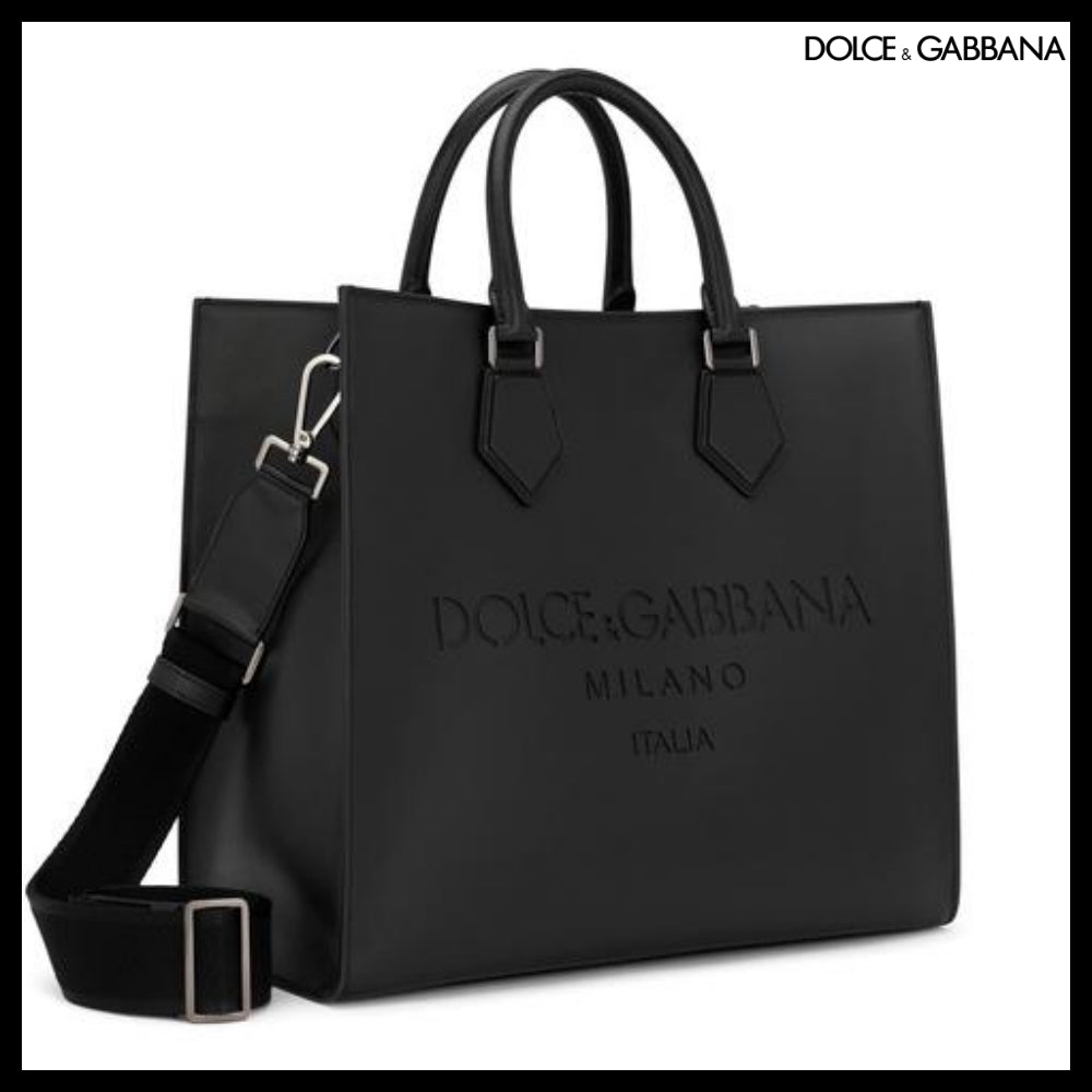 【Dolce&Gabbana】LARGE CALFSKIN SHOPPER WITH LOGO