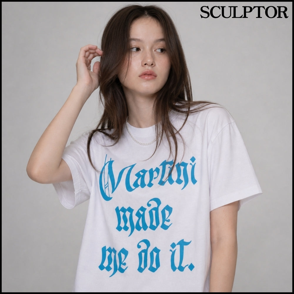 【SCULPTOR】MARTINI MADE ME DO IT TEE 3 COLORS
