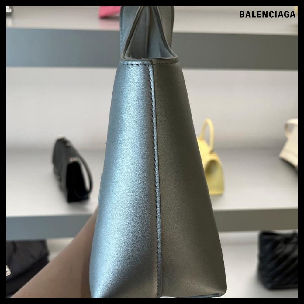 【BALENCIAGA】Mary-Kate XS Tote Bag Metallized