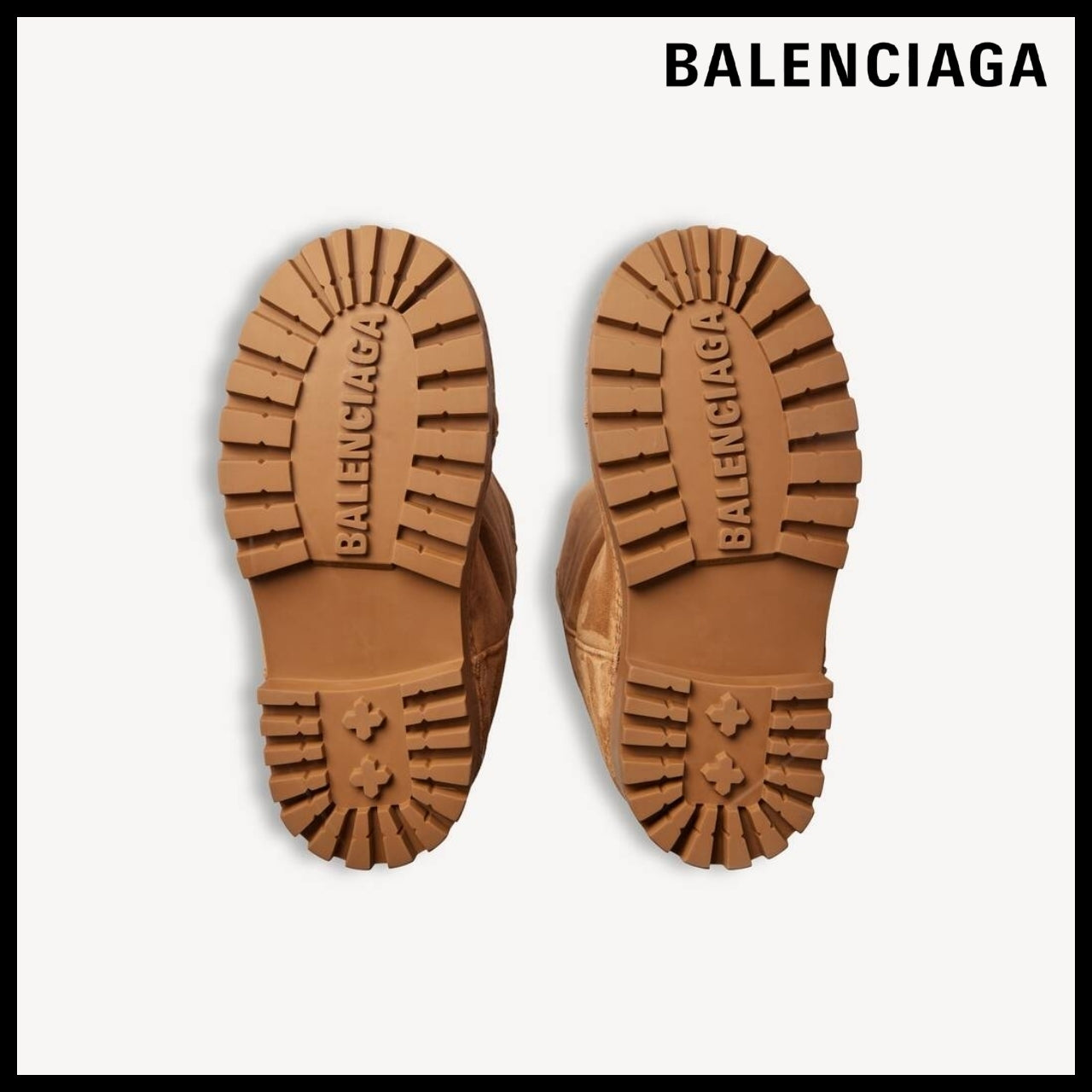【BALENCIAGA】Men’s Alaska Fur High Boots Brown