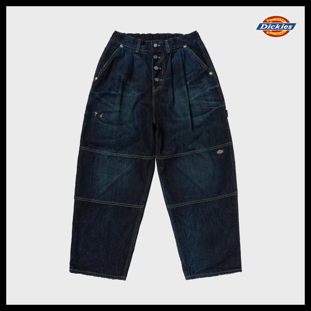 【Dickies 】Double Knee Washed Denim Pants - 2 Colors