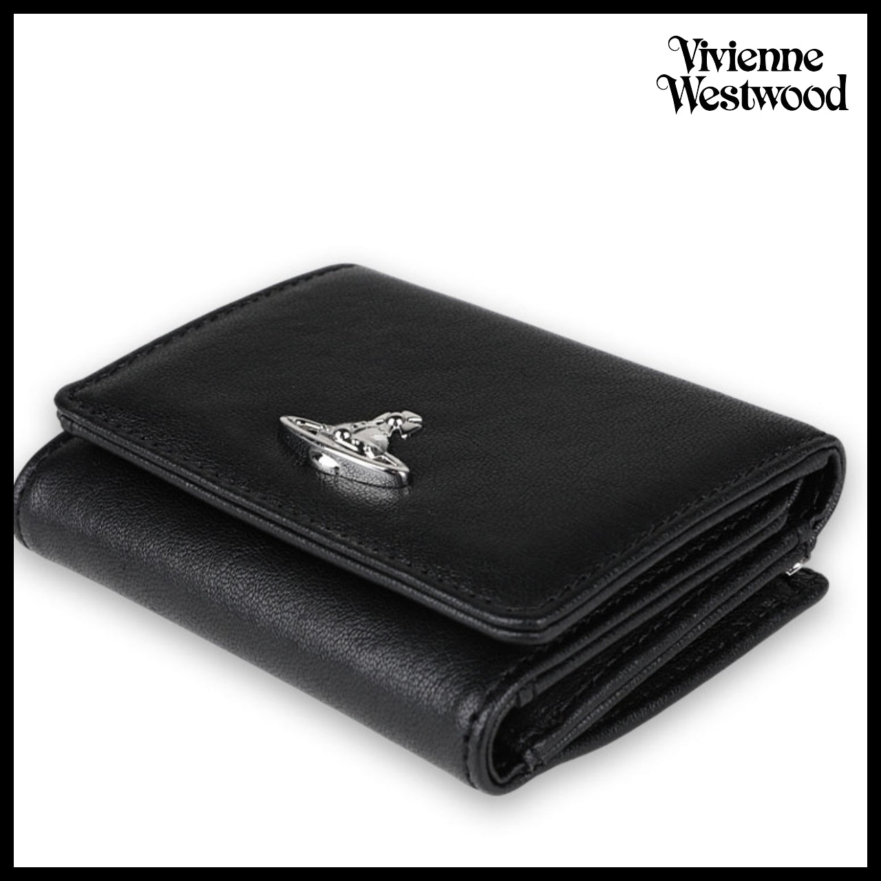 【Vivienne Westwood】Prime Small Coin Pocket Wallet Black