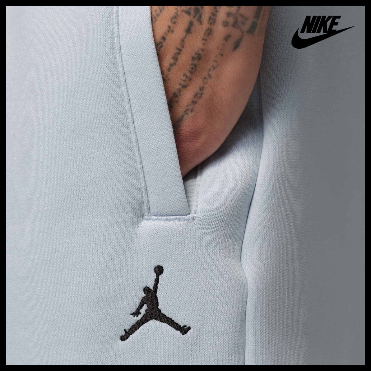 【NIKE】Brooklyn Fleece Oversized Open Hem Pants M Aura