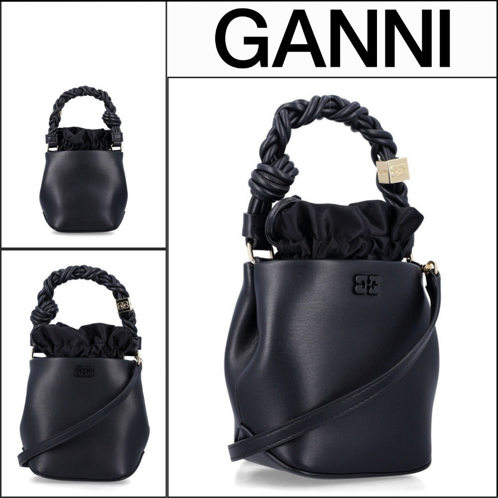 【GANNI】Black Canvas Tote