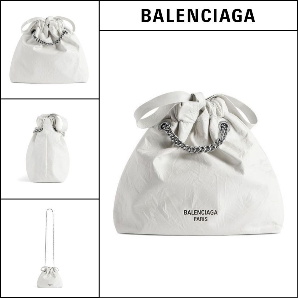 ★BALENCIAGAアウトレット セール ★Crush XS Tote Bag in White