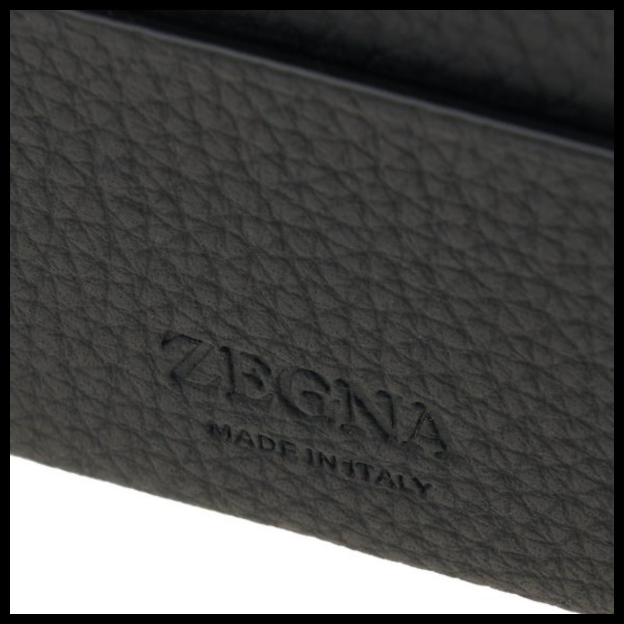 【Zegna】Men's Logo Card Wallet Luxury Classic